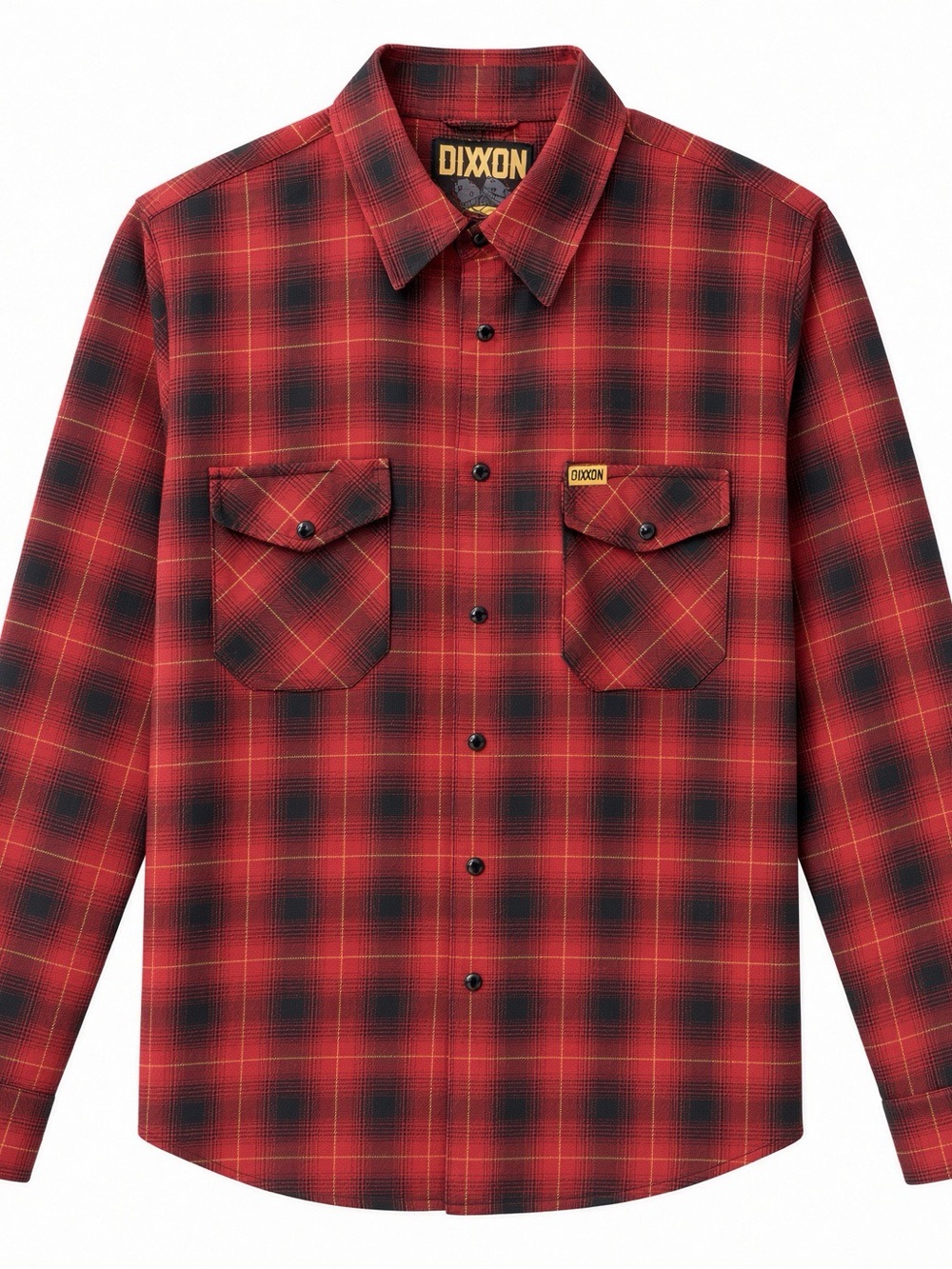 DIXXON J&P Cycles Red and Black Plaid Button-Down flannel men’s size XL